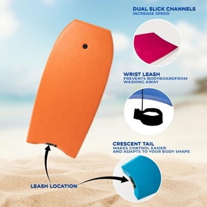 Bodyboard de Playa para Niños y Adultos con Núcleo de EPS y Cubierta de XPE, Bodyboard de EPS con Correa para Aguas Oceánicas TS0069 - Product Image 5