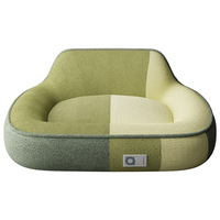 Lits pour chiens et chats de grande taille en mousse à mémoire de forme orthopédique personnalisés en usine, canapés pour animaux de compagnie, coussin imperméable, housse amovible lavable