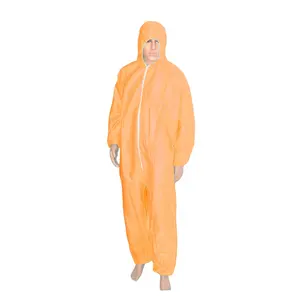 Overall Paint Protection Body Clothing Suit Safety Equipment Coverall Customized reflective orange microporous Disposable Suit