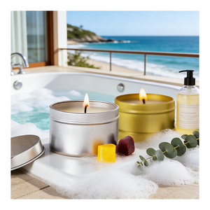 Vela de Cera Natural en Tarro, Empaque Premium, Mezcla Aromática para Regalo, Ideal para Invitados de Boda, Exhibición en Boutique, Colección - Product Image 4