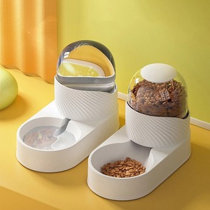 Distributeur automatique d'eau et <span class=keywords><strong>de</strong></span> nourriture pour animaux <span class=keywords><strong>de</strong></span> compagnie, écologique, en plastique, avec <span class=keywords><strong>fontaine</strong></span> à eau pour chatons et chiots, capacité <span class=keywords><strong>de</strong></span> 2 L, étanche - Product Image 2