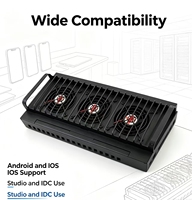 Boîtier de concentrateur USB multi-téléphones 20 ports avec ventilateur de refroidissement