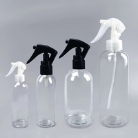 Botella de Spray de Plástico Transparente Personalizada de PET de 60 ml, 100 ml, 250 ml, 320 ml para Agua, Líquidos, Cosméticos, con Pulverizador