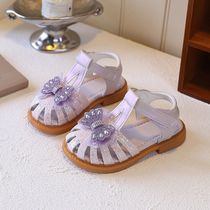 Schattige design kindersandaaltjes voor de zomer, zachte zool, zoete prinsessen platte sandalen voor babymeisjes - Product Image 3