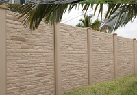 Moule d'injection plastique GOIN pour panneaux muraux 3D en faux béton, panneaux de mur de soutènement, moule de clôture personnalisable