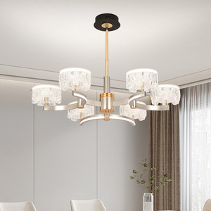 Lustre de salon à spectre complet en cristal, modèle Magic Bean, éclairage de hall, nouveau modèle 2025, éclairage de chambre de luxe léger pour style nordique - Product Image 4