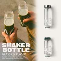Bouteille de boisson en plastique Tritan sans BPA, très vendue, pour jus, eau, protéines en poudre, avec couvercle anti-fuite