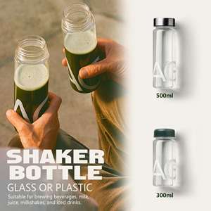 Botella de Agua Deportiva de Plástico Tritan AS sin BPA, Botella Mezcladora de Proteínas con Tapa Hermética - Product Image 4