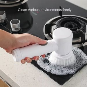 Wholesale Cleaning Brush Handheld Kitchen Home <b>Machine</b> Washing Household <b>Rotary</b> Tool - Product Image 2