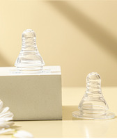 3 pièces/boîte de qualité alimentaire pour nouveau-né sans BPA tétine en silicone pour bébé sucette douce