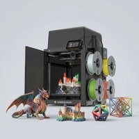 Imprimante 3D de qualité médicale, haute vitesse 300 mm/s, multicolore, nivellement automatique, USB