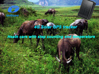 Traceur GPS pour vaches 4G V44, étanche IP67, batterie 9000 mAh, traceur de bétail avec localisation GPS en temps réel