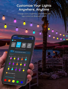 Tùy chỉnh chiều dài RGB + W giáng sinh bên ứng dụng điều khiển chuỗi ánh sáng đầy màu sắc bóng chuỗi ánh sáng với IP65 đánh giá - Product Image 4