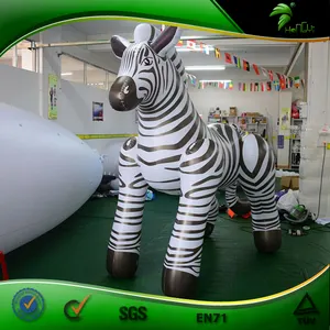 Boneca de cavalo de zebra inflável personalizada, animal inflável, passeio sobre animal, zebra xxx, hongyi sph