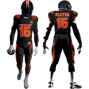 Uniforme de Fútbol Americano de Manga Corta Transpirable de Alto Rendimiento con Tela que Absorbe la Humedad, Colores y Logotipo Personalizables - Product Image 1
