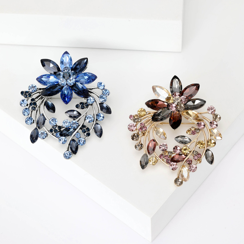 Luxury Fashion Jewelry Custom Crystal Enamel