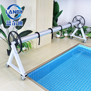 รอกคลุมสระว่ายน้ำ Landy รุ่น 60F ทำจากอลูมิเนียมอัลลอย พร้อมล้อ สำหรับเก็บผ้าคลุมสระว่ายน้ำ - Product Image 3