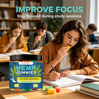 Gummies vitaminées à l'extrait de chanvre sous marque privée pour adultes : Soulagement du stress, amélioration de la mémoire, soutien du sommeil, énergie