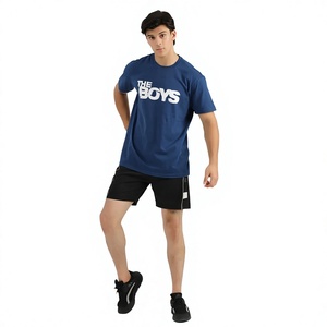 เสื้อยืดพิมพ์ลายกราฟิกผู้ชายแบบใหม่ คอตตอนเจอร์ซีย์ คอกลม แขนสั้น รับทำตามแบบ OEM ขายส่ง ผลิตเสื้อผ้า - Product Image 5
