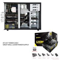 Casing Server Rak Komputer Industri NAS Lengkap dengan Dukungan EATX, Port USB, Tray HDD, Kipas, dan Bahan Baja