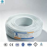 Fil électrique RVV 2x1,5mm² Fil de cuivre flexible gainé de PVC pour appareils électroménagers, éclairage basse tension 300/500V