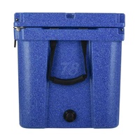 Glacière isotherme rotomoulée en PE 78L, robuste, portable, moderne, pour poisson et fruits de mer, compatible panneau solaire, pour chaîne du froid
