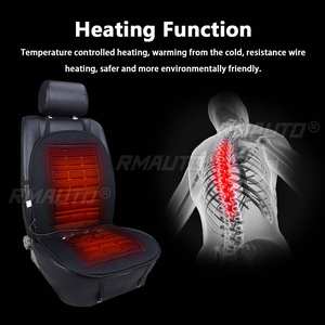 Coussin chauffant double siège en coton 12V pour voiture, chauffe-siège électrique hiver, housse chauffante domestique, tapis chauffant pour voitures - Product Image 3