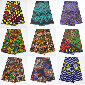 Telas au Prix d'Usine Tissu Imprimé à la Cire 100% Coton Tissu Ankara pour Vêtements Africains Tenues Américaines Robe de Chef de Soirée Fufu - Product Image 1