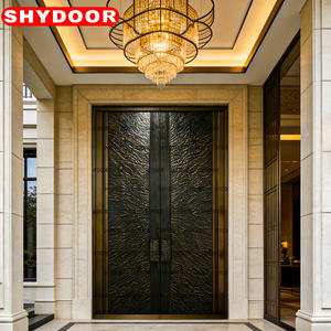 Porte <span class=keywords><strong>de</strong></span> sécurité en aluminium sculptée, double <span class=keywords><strong>d</strong></span>écoupe laser, sculpture électrique en alliage, pour villa, design unique, porte <span class=keywords><strong>d</strong></span>'<span class=keywords><strong>entrée</strong></span> extérieure <span class=keywords><strong>de</strong></span> luxe - Product Image 3