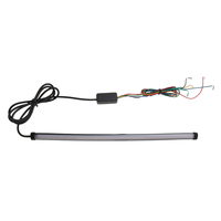 Bande lumineuse LED flexible de 30 cm pour voitures et motos 12V Ambre+Rouge Séquentiel Frein Stop & Clignotant Lumière d'angle