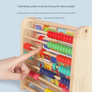 Nouveauté : Tableau d'apprentissage éducatif <span class=keywords><strong>2</strong></span>-<span class=keywords><strong>en</strong></span>-<span class=keywords><strong>1</strong></span> <span class=keywords><strong>en</strong></span> bois double face avec <span class=keywords><strong>boulier</strong></span> et jeu de lettres pour enfants - Product Image 4