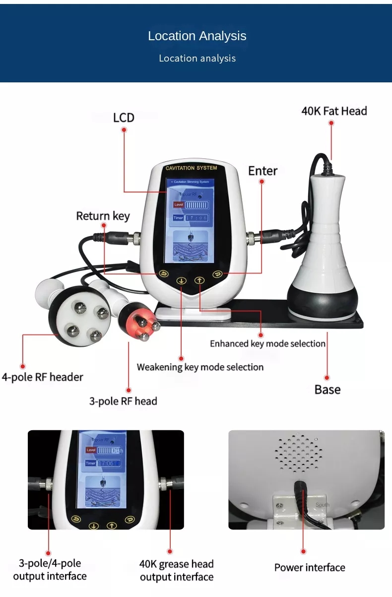 3 in140k rf Vacuum Cavitation System(except cryolipolysis slimming mac