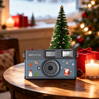 Appareil photo numérique classique sans écran, équipé d'un flash au xénon, 3 filtres, stockage sur carte TF, cadeau de Noël pour enfants