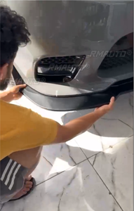 5Pcs Car Front Bumper Lip <b>Splitter</b> Arch Winglet for Jeep Grand Cherokee SRT 2017-2021 Carbon Fiber Style Glossy Black Matte - Product Image 2