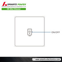 Interrupteur mural tactile led intelligent, variateur de lumière uk, 230v, pour ampoule led, livraison gratuite