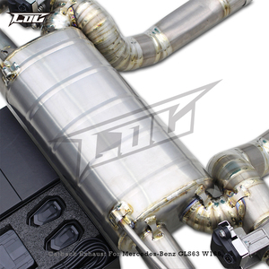 Silencieux d'échappement Catback à montage direct pour Mercedes-Benz GLS63 AMG W166/X166 5.5T 2015-2019 Boska Luxe Titane Poli 1.2mm - Product Image 3