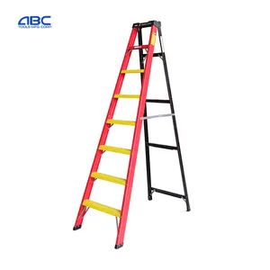Inklapbare Glasvezel Platform Ladder 6 Voet 8 Voet 10 Voet Ladder Glasvezel Met Glasvezel Stap