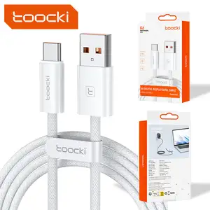 Toocki Usb C Data Cable Wire Roll 4 Core Usb Type C Cable 3A Fast Charging Cable Usb Tipo C For Samsung Phone