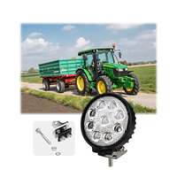 Le tracteur rond 27W a mené la lumière de travail faisceau d'inondation de 5 pouces de large a mené la lampe de travail pour la machine agricole