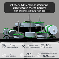 Motor DC Brushless Industri 24V 61mm 2400rpm 40db Rendah Kebisingan untuk Kipas Berdiri, Pabrik, dan Pemasok Sistem Pendingin