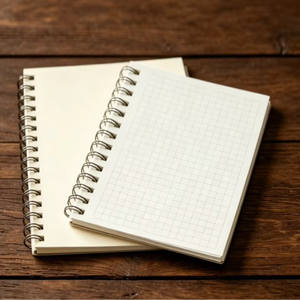 Carnet à spirale personnalisé en plastique, reliure double spirale, papier de qualité supérieure, pour fournitures scolaires et de bureau - Product Image 1