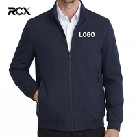 Veste matelassée à col montant pour homme, fermeture éclair, style classique, décontracté, pour le bureau ou le quotidien, en polyester teint uni, fabrication ODM
