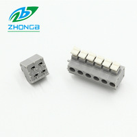 Borne de pression sans vis Zhongbo ZB235V pour carte PCB, conducteur de 0,7 mm, espacement de 5,0 mm, ignifuge et résistant au feu KF