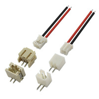 10set 2/3/4/5/6/7/8/9/10 Pin JST PH2.0 26AWG steker laki-laki perempuan dengan kabel konektor soket kawat