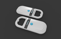 Scanner portable ECO-8180C Tera Pet pour étiquettes RFID et microchip avec anneau en D et interface USB – Scanner pour animaux de compagnie