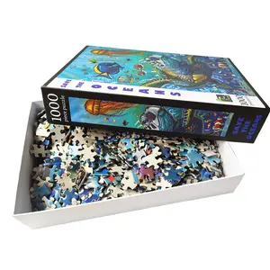 Rompecabezas de papel impreso personalizado para niños, 100 piezas-1000 piezas, de cartón, gran oferta - Product Image 1