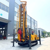 Prix d'usine – Foreuse hydraulique de puits profonds sur chenilles en caoutchouc de 300m à 800m pour forage de puits d'eau
