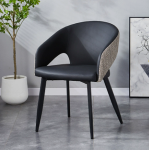 Modern Ergonomic PU Leather Padded <b>Foldable</b> Dining <b>Chair</b> Backrest Stackable Micro-Spring Cushion Seat Metal Legs <b>for</b> Hotel Use - Product Image 6