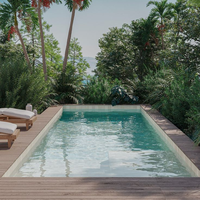 Carreaux de piscine en mosaïque de marbre vert Sukabumi parquet moderne, certifiés CE, garantie 3 ans, design graphique personnalisable, tailles sur mesure, marque HBM