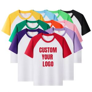 Wholesale Family Parent-child Sports <b>Tshirts</b> Custom Embroidery 100% Pure Cotton T Shirt Loose Uniform Round Neck T-shirt for Men - Product Image 1